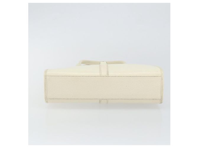 Borsa a mano GUCCI Jackie in pelle bianca e argento 002 1065 3444 Auth ep11352 Bianco - vista 9