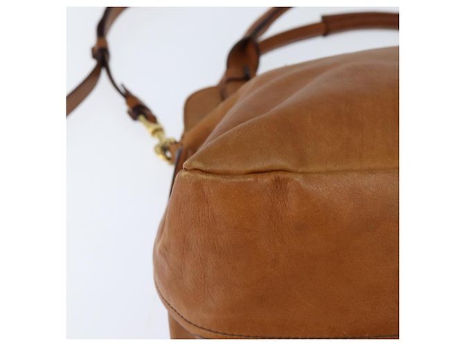Chloé Borsa a mano in pelle Chloe Margaret 2 in 1 marrone oro Auth BA7073 D'oro - vista 12