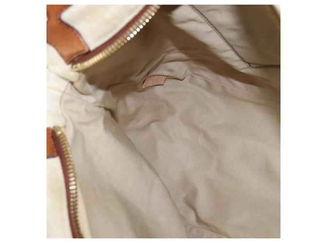 Chloé Borsa a mano in pelle Chloe Margaret 2 in 1 marrone oro Auth BA7073 D'oro - vista 21