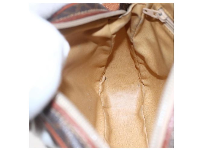 Céline Borsa a Spalla in Tela Macadam CELINE in Pelle PVC Marrone Oro Auth BA7050 D'oro - vista 18