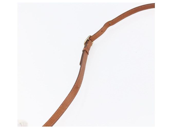 Céline Borsa a Spalla in Tela Macadam CELINE in Pelle PVC Marrone Oro Auth BA7050 D'oro - vista 8