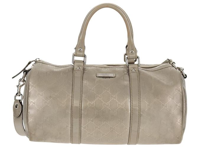 Gucci Borsa Boston GG Implementation in PVC 2 vie Argento 203696 Auth 148000 - vista 2