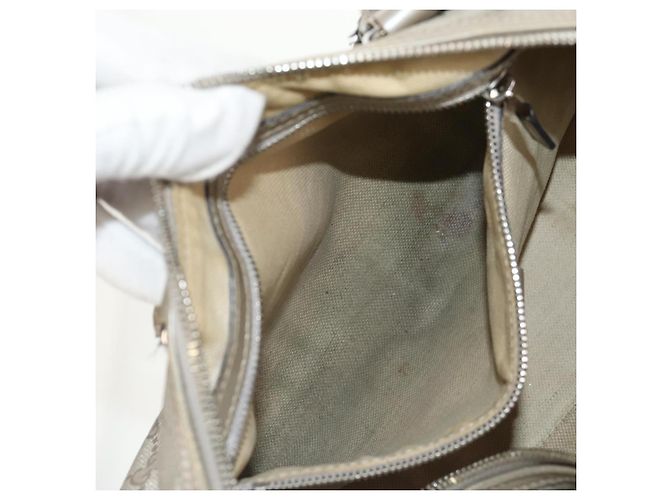 Gucci Borsa Boston GG Implementation in PVC 2 vie Argento 203696 Auth 148000 - vista 24