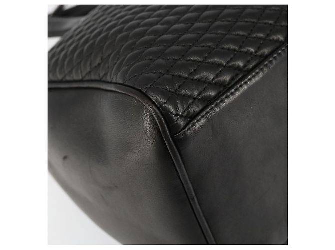 BALLY Handtasche aus Leder Schwarz Gold Auth BA7020 Golden - Ansicht 11