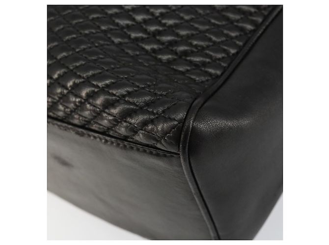 BALLY Handtasche aus Leder Schwarz Gold Auth BA7020 Golden - Ansicht 12