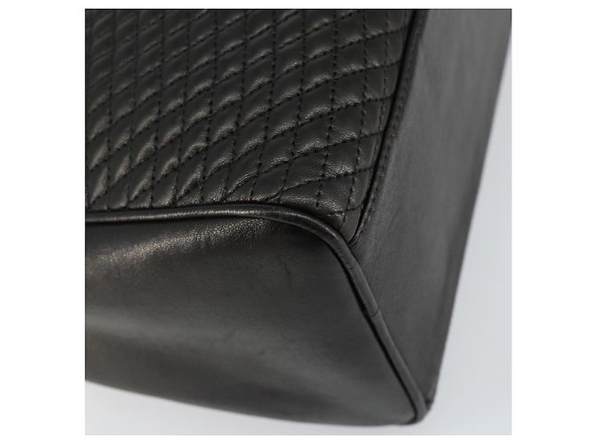 BALLY Handtasche aus Leder Schwarz Gold Auth BA7020 Golden - Ansicht 13