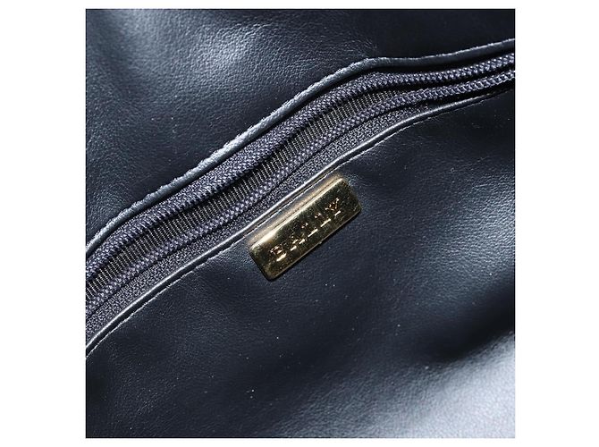 BALLY Handtasche aus Leder Schwarz Gold Auth BA7020 Golden - Ansicht 16