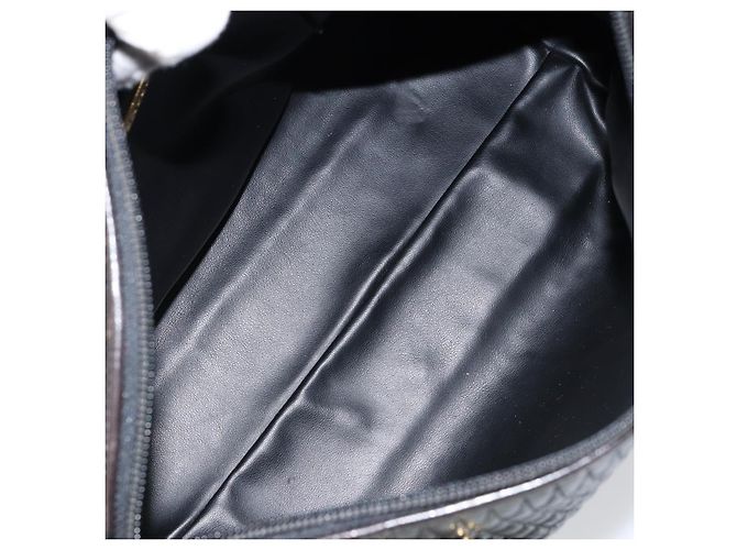 BALLY Handtasche aus Leder Schwarz Gold Auth BA7020 Golden - Ansicht 17