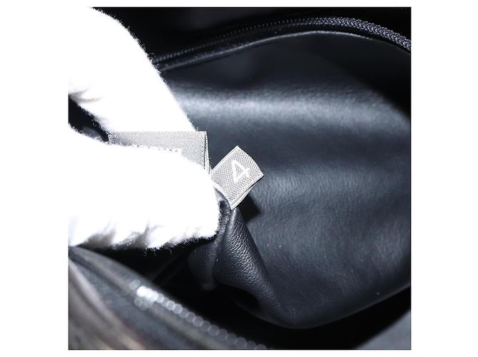 BALLY Handtasche aus Leder Schwarz Gold Auth BA7020 Golden - Ansicht 22