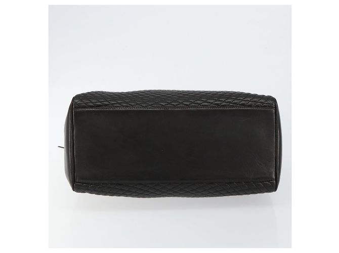BALLY Handtasche aus Leder Schwarz Gold Auth BA7020 Golden - Ansicht 9
