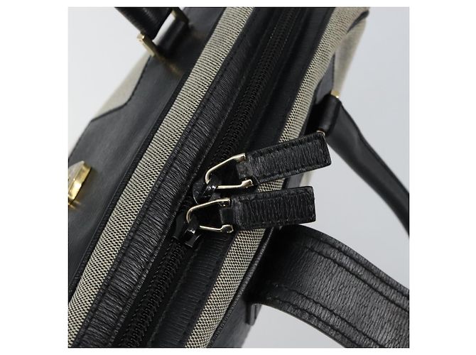 GUCCI Handtasche aus Canvas Grau Gold 001 5155 Auth BA7115 Braun Golden - Ansicht 17