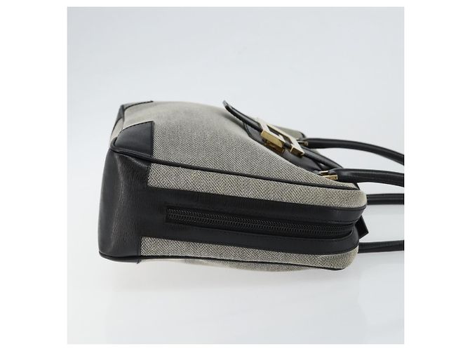 GUCCI Handtasche aus Canvas Grau Gold 001 5155 Auth BA7115 Braun Golden - Ansicht 4