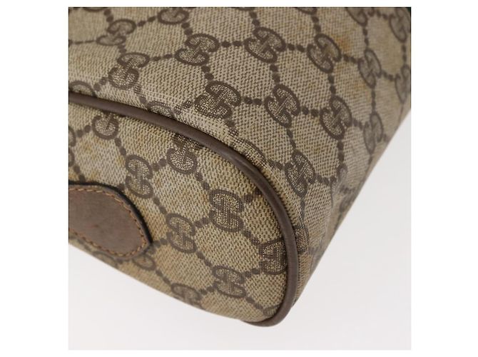 Borsa a Spalla Gucci GG Supreme Web Sherry Line PVC Beige 56 02 005 Auth ep11392 D'oro - vista 12