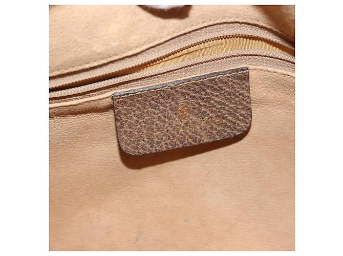 Borsa a Spalla Gucci GG Supreme Web Sherry Line PVC Beige 56 02 005 Auth ep11392 D'oro - vista 16
