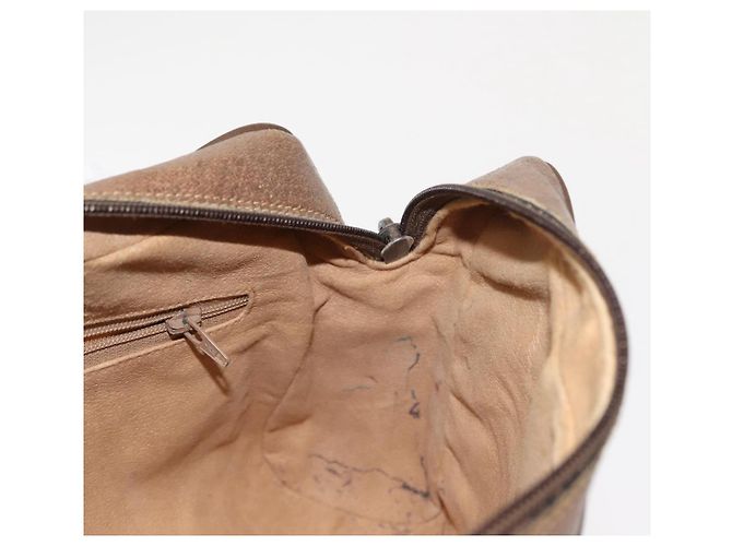 Borsa a Spalla Gucci GG Supreme Web Sherry Line PVC Beige 56 02 005 Auth ep11392 D'oro - vista 18