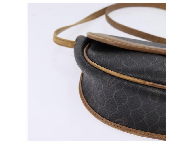 Borsa a spalla in tela a nido d'ape PVC nera Christian Dior Auth 148247 - vista 10