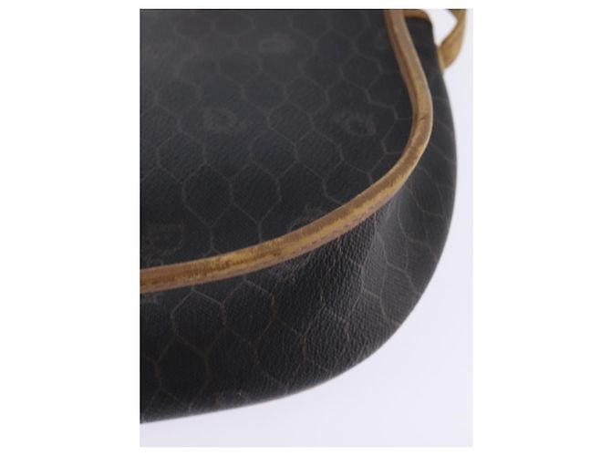 Borsa a spalla in tela a nido d'ape PVC nera Christian Dior Auth 148247 - vista 13