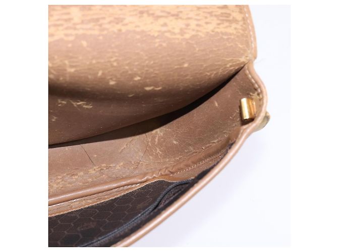 Borsa a spalla in tela a nido d'ape PVC nera Christian Dior Auth 148247 - vista 18