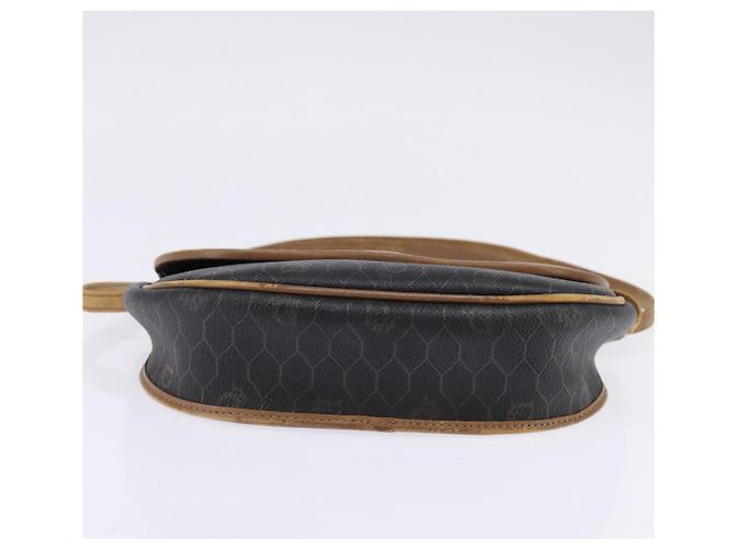 Borsa a spalla in tela a nido d'ape PVC nera Christian Dior Auth 148247 - vista 9