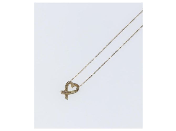 Autre Marque Collier Loving Heart TIFFANY&Co. Argent Ag925 Auth SW1652 Argenté - vue 10