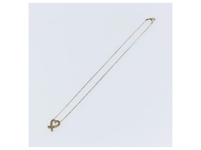 Autre Marque Collier Loving Heart TIFFANY&Co. Argent Ag925 Auth SW1652 Argenté - vue 8