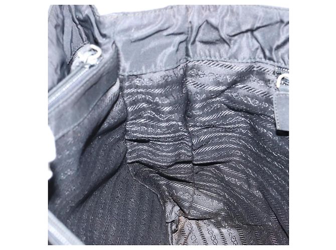 Borsa a Spalla PRADA Nylon Nero Argento Autentica 146770 - vista 17