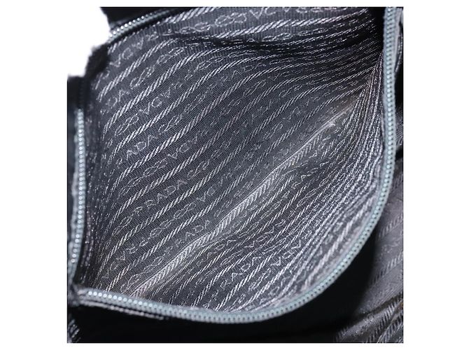 Borsa a Spalla PRADA Nylon Nero Argento Autentica 146770 - vista 18