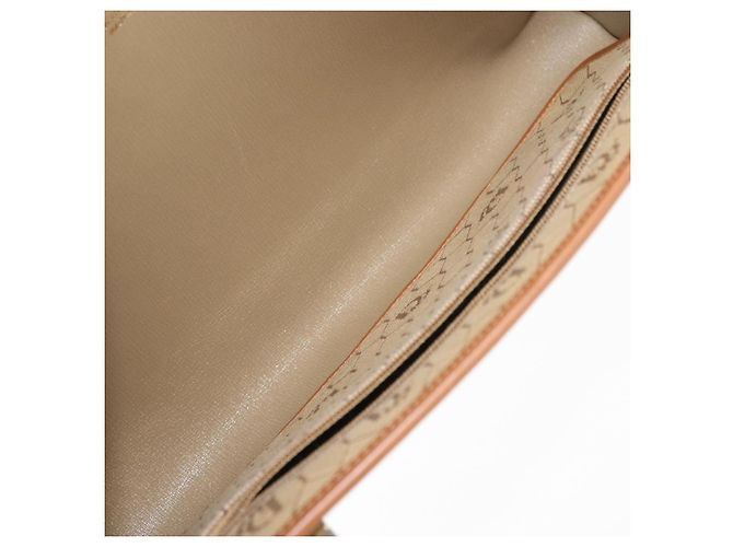 Borsa a Spalla in Tela Honeycomb Christian Dior Beige Oro Auth 147390 - vista 17