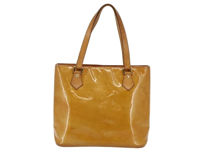 LOUIS VUITTON Borsa a Mano Houston Monogram Vernis Beige M91004 LV Auth 147674 - vista 13