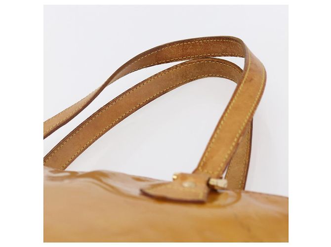 LOUIS VUITTON Borsa a Mano Houston Monogram Vernis Beige M91004 LV Auth 147674 - vista 14