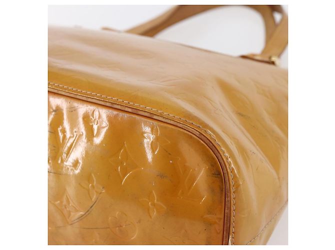 LOUIS VUITTON Borsa a Mano Houston Monogram Vernis Beige M91004 LV Auth 147674 - vista 15
