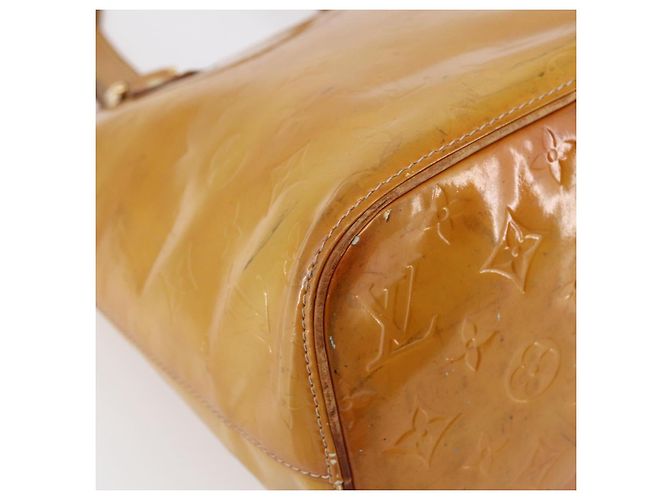 LOUIS VUITTON Borsa a Mano Houston Monogram Vernis Beige M91004 LV Auth 147674 - vista 16