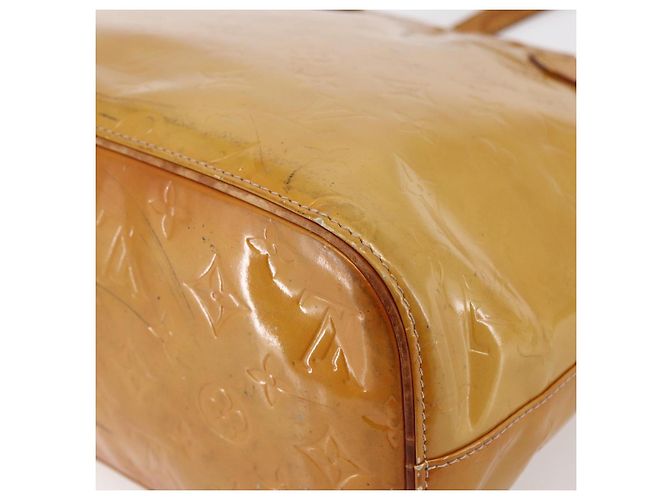 LOUIS VUITTON Borsa a Mano Houston Monogram Vernis Beige M91004 LV Auth 147674 - vista 17