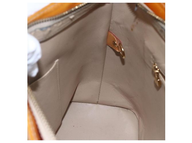 LOUIS VUITTON Borsa a Mano Houston Monogram Vernis Beige M91004 LV Auth 147674 - vista 20