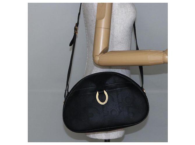 Borsa a Spalla in Tela Trotter Christian Dior Nera Auth ki6126 Nero D'oro - vista 22