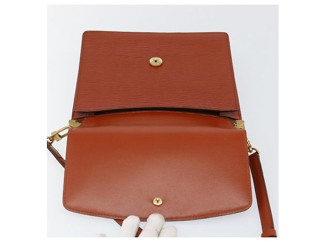 LOUIS VUITTON Borsa a Spalla Epi Grenel Marrone Kenya M52363 LV Auth ep11143 - vista 10