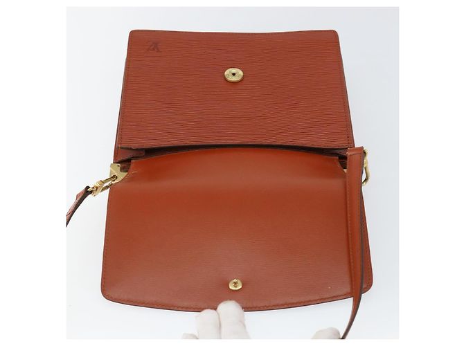 LOUIS VUITTON Borsa a Spalla Epi Grenel Marrone Kenya M52363 LV Auth ep11143 - vista 21