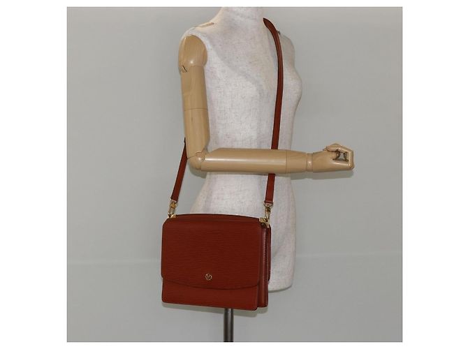 LOUIS VUITTON Borsa a Spalla Epi Grenel Marrone Kenya M52363 LV Auth ep11143 - vista 23