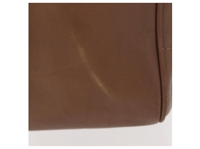 CHANEL Borsa a Mano Choco Bar in Pelle di Agnello Marrone con CC Argento Auth 149307 - vista 5