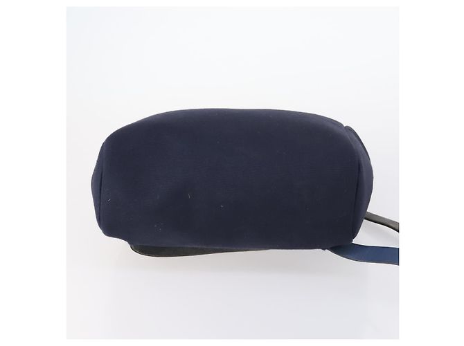 Hermès HERMES Zaino Herbag Canvas 2in1 Blu Navy Auth ep11406 - vista 11