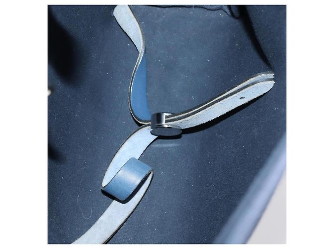 Hermès HERMES Zaino Herbag Canvas 2in1 Blu Navy Auth ep11406 - vista 20