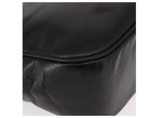 Borsa Tote Gancini in pelle nera e oro Salvatore Ferragamo Auth BA7327 Nero D'oro - vista 10