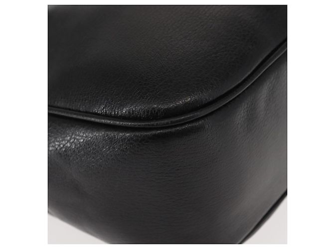 Borsa Tote Gancini in pelle nera e oro Salvatore Ferragamo Auth BA7327 Nero D'oro - vista 12