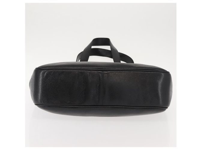 Borsa Tote Gancini in pelle nera e oro Salvatore Ferragamo Auth BA7327 Nero D'oro - vista 9