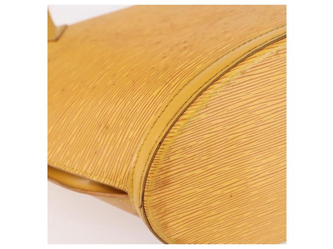 LOUIS VUITTON Borsa da Shopping Epi Saint Jacques Gialla M52269 LV Auth 149155 Giallo - vista 15