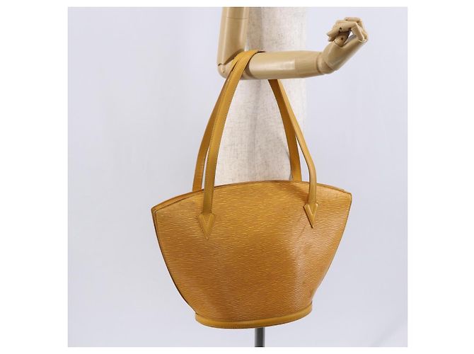 LOUIS VUITTON Borsa da Shopping Epi Saint Jacques Gialla M52269 LV Auth 149155 Giallo - vista 22