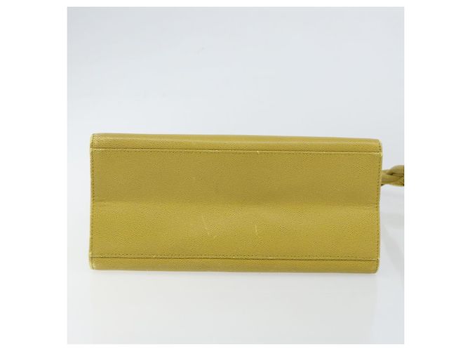 Borsa a Spalla Twist CHANEL in Pelle Caviar Verde Oro CC Auth gh1064 D'oro - vista 9