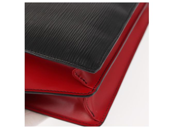 LOUIS VUITTON Borsa a Mano Varenne Bicolore Epi Nero Rosso M52387 LV Auth bs29941 - vista 15