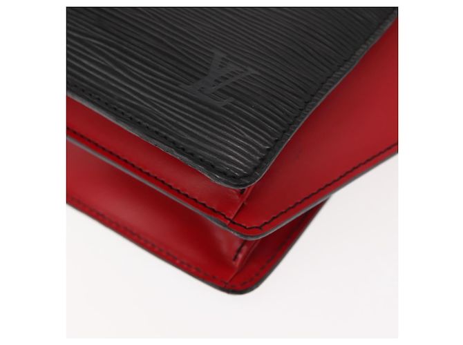 LOUIS VUITTON Borsa a Mano Varenne Bicolore Epi Nero Rosso M52387 LV Auth bs29941 - vista 16