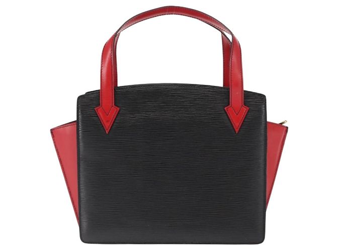 LOUIS VUITTON Borsa a Mano Varenne Bicolore Epi Nero Rosso M52387 LV Auth bs29941 - vista 2